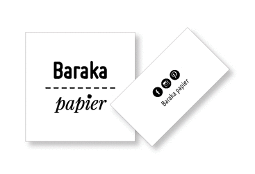 Baraka papier • carte Louise Devalois, graphiste à Toulouse