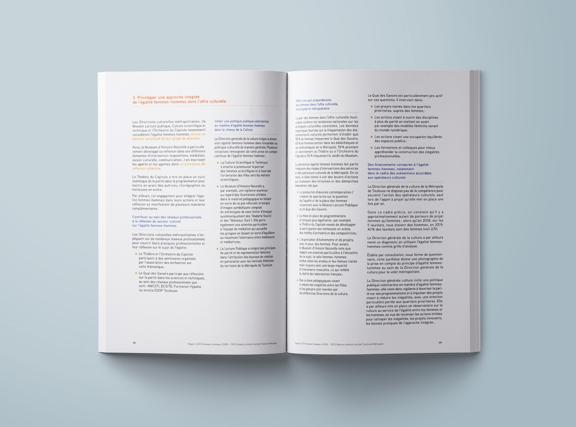 Rapport égalité femmes-hommes Toulouse