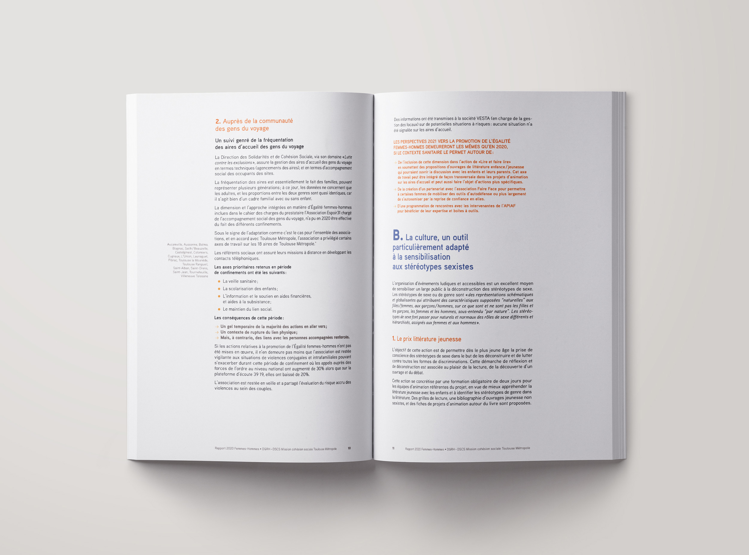 Rapport égalité femmes-hommes Toulouse