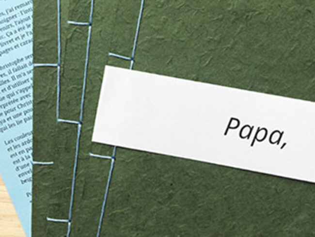 Édition artisanale reliure japonaise livret recueil hommage