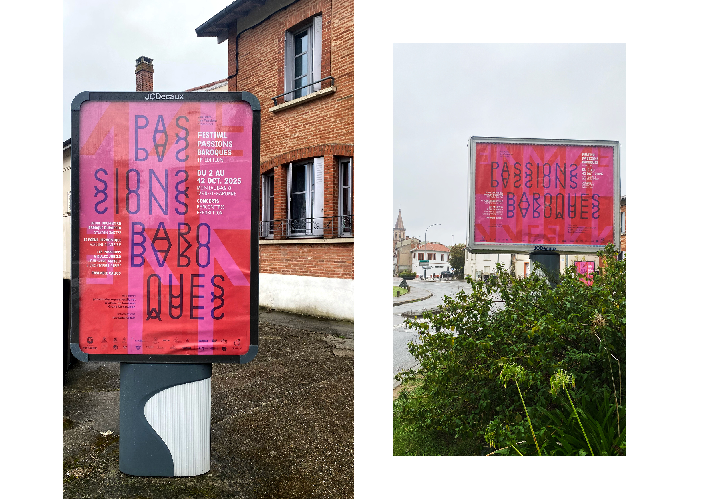 Identité visuelle Passions baroques Montauban 2025 par Louise Devalois