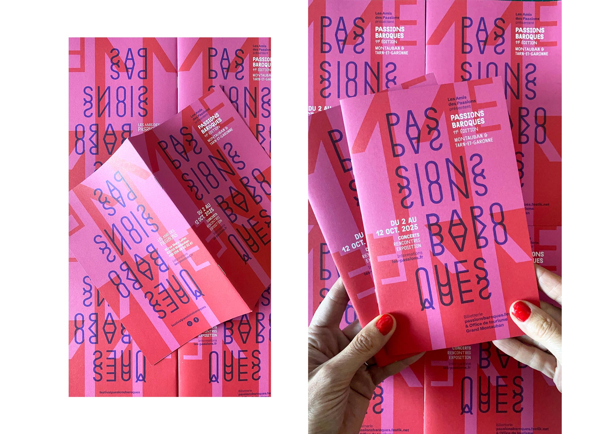 Identité visuelle Passions baroques Montauban 2025 par Louise Devalois