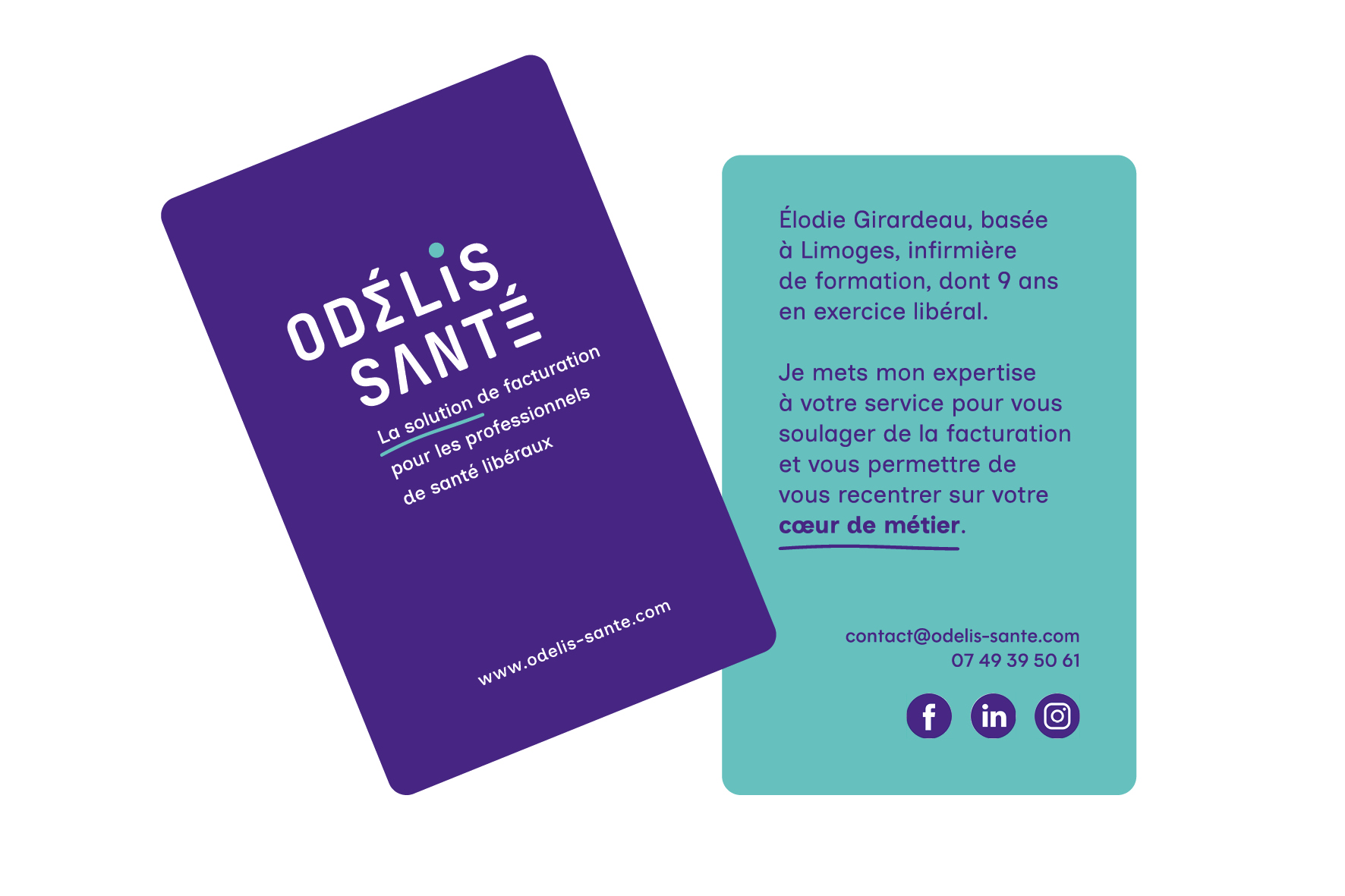 Odélis Santé • logotype Louise Devalois